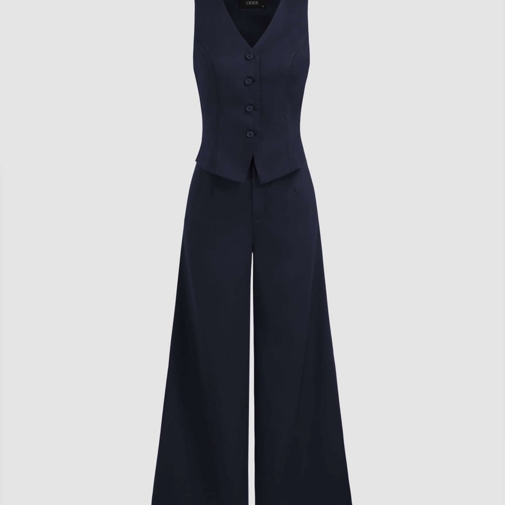 Elegant Navy Jumpsuit